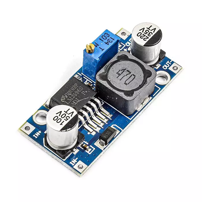 ماژول رگولاتور DC-DC کاهنده 3 آمپر LM2596S با امکان کنترل جریان خروجی