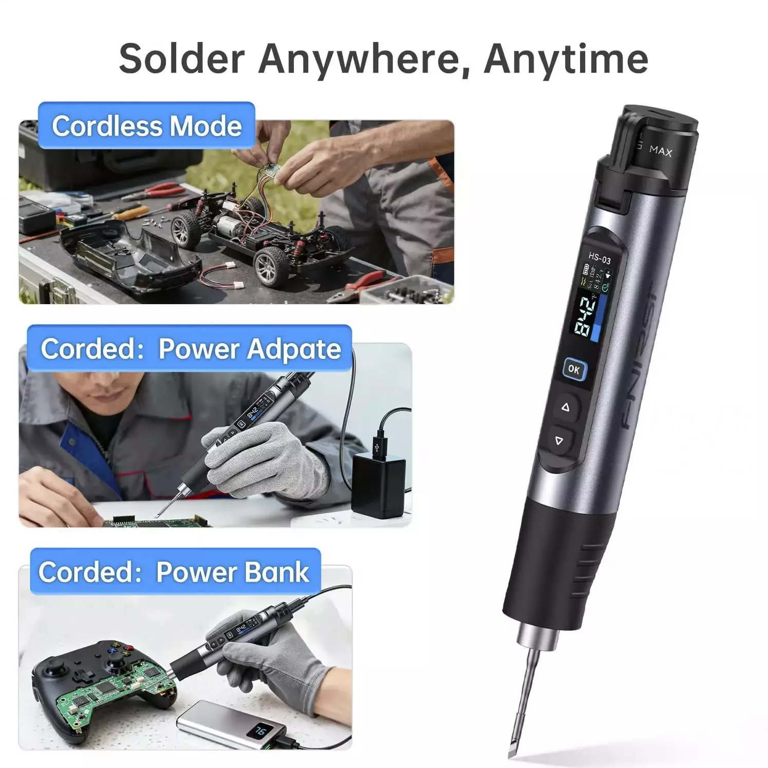 هویه شارژی فینرسی (FNIRSI) مدل  HS-03