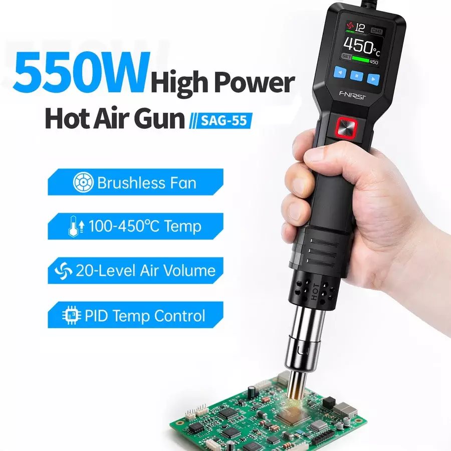هیتر دستی  فینرسی مدل (FNIRSI) SAG-55 Pro با توان 550 وات
