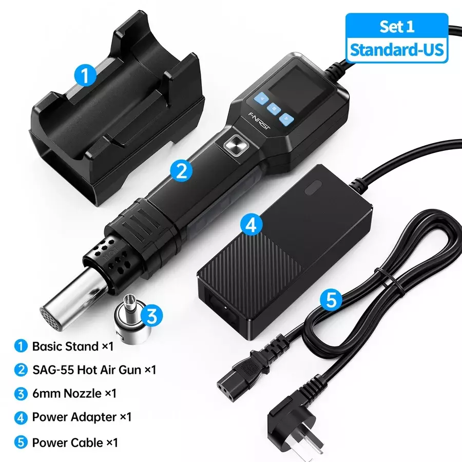 هیتر دستی  فینرسی مدل (FNIRSI) SAG-55 Pro با توان 550 وات
