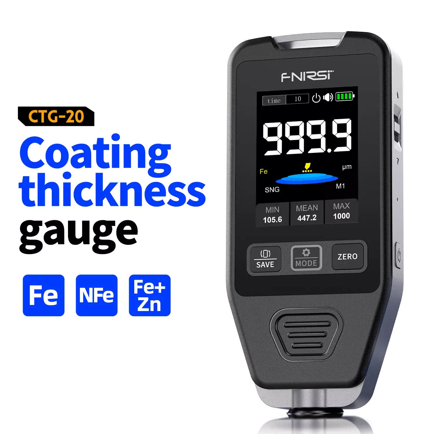 ضخامت سنج رنگ فینرسی مدل FNIRSI CTG-20