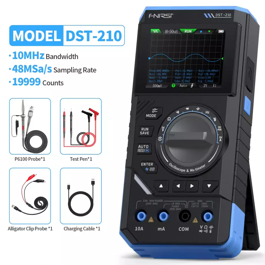 مولتی‌متر دستی فینرسی 3 در 1 مدل FNIRSI DST-210