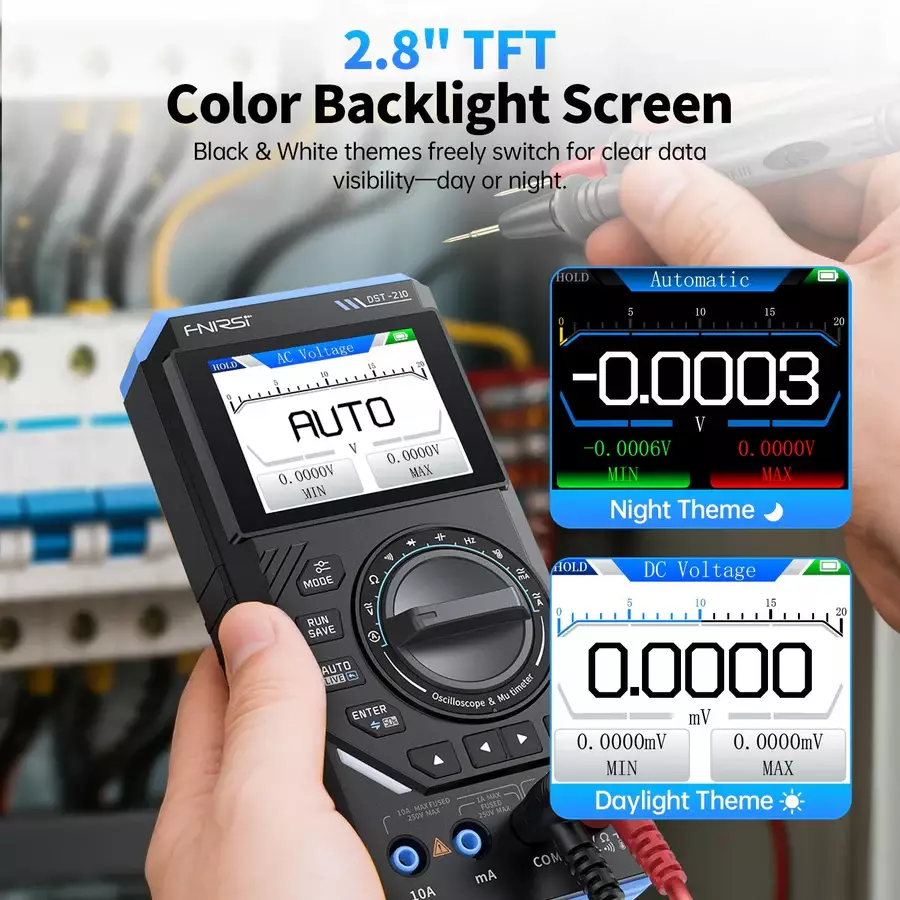 مولتی‌متر دستی فینرسی 3 در 1 مدل FNIRSI DST-210