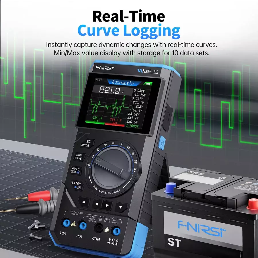 مولتی‌متر دستی فینرسی 3 در 1 مدل FNIRSI DST-210